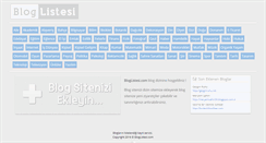 Desktop Screenshot of bloglistesi.com